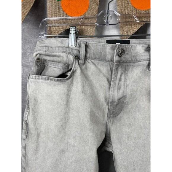 7 For All Mankind Jeans Men's 34x32 Gray Paxtyn Tapered Light Wash - Picture 2 of 9